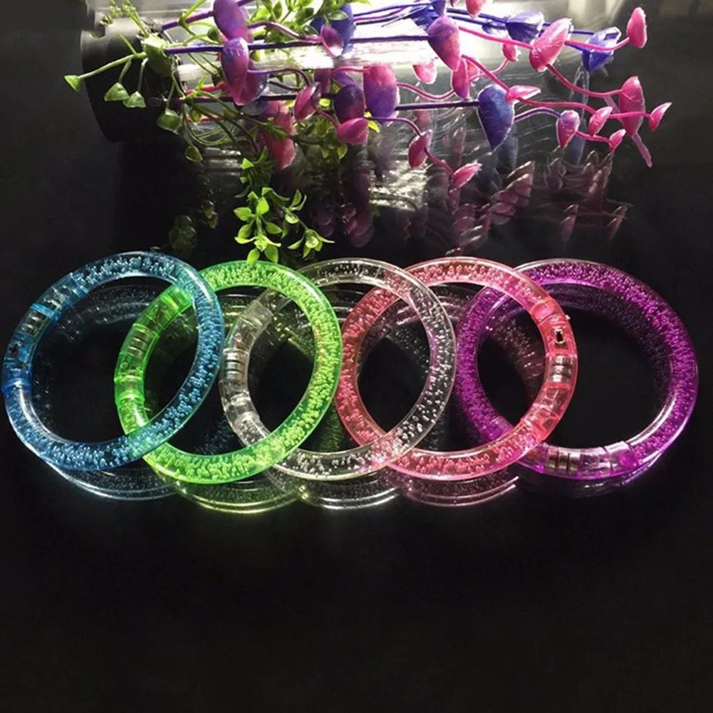 

drop shipping 1pc color changing LED bracelet Light up luminous bracelet for party DJ, clubs, Children 's Toys gifts