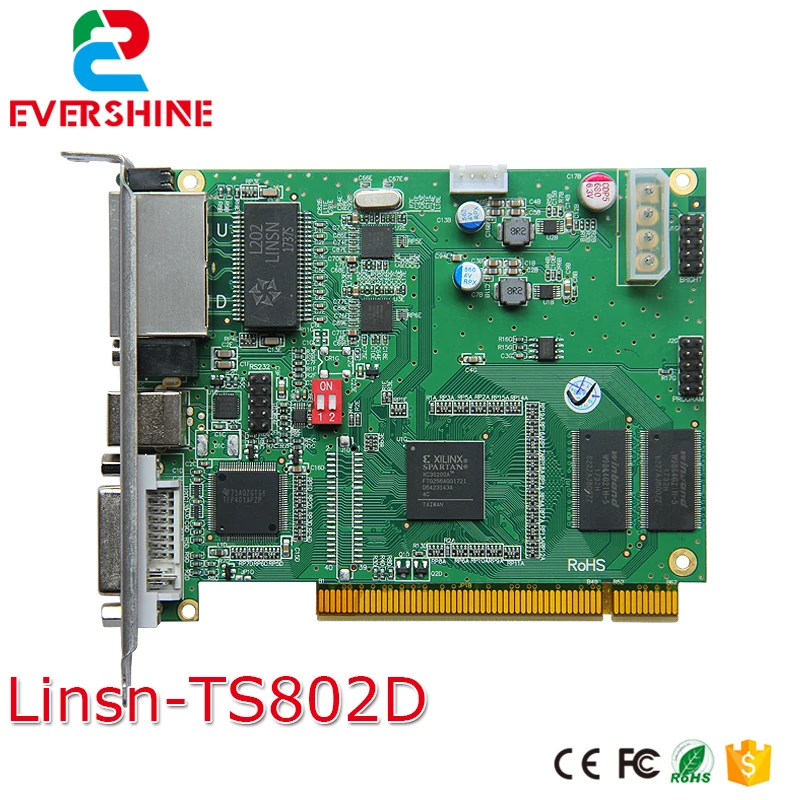 

Linsn ts802d full color led display sending card,rgb synchronous vedio sending card for led display screen