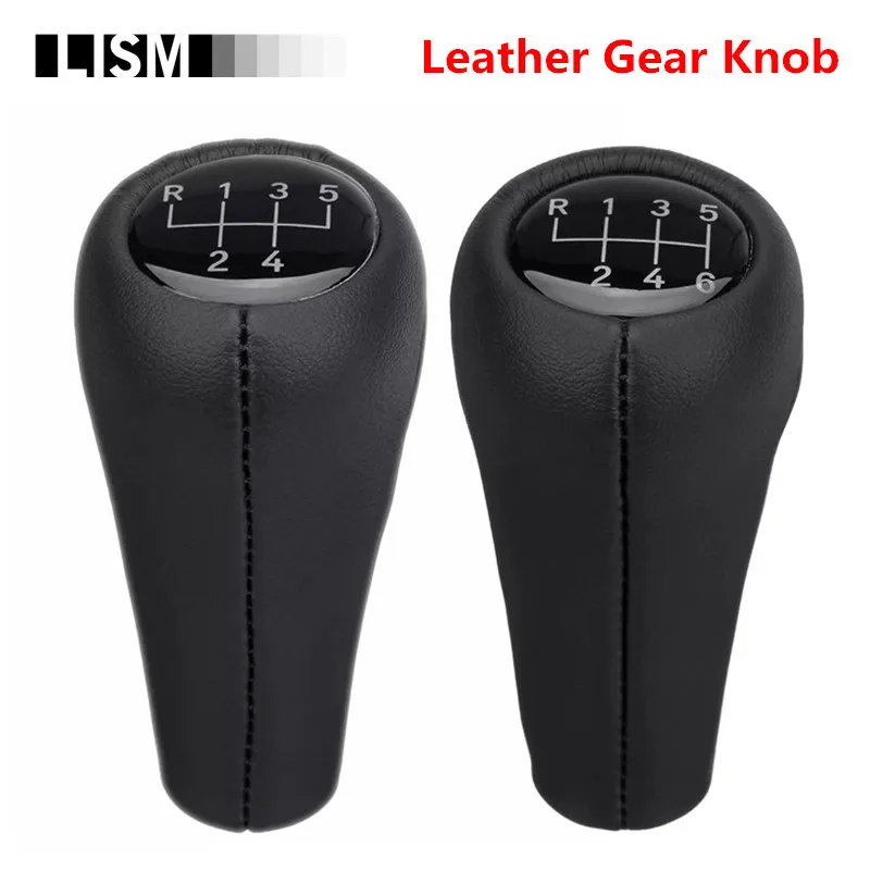 

56 Speed Leather Gear Shift Knob for BMW E28 E30 E32 E34 E36 E38 E39 E46 X1 X3 X5 Z1 Z3 Z4 Pen POMO Shifter Stick Lever Headball