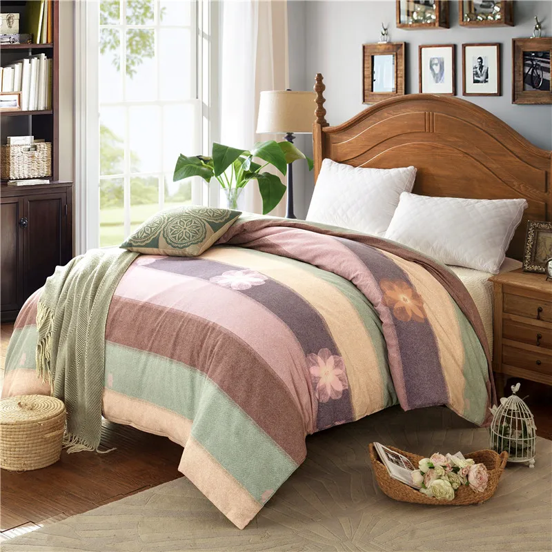 

Modern Style Color Mosaic Print 100% Cotton Soft Thickening Adult Bedding 1Pcs 200X230CM Size Duvet Cover Quilts Comforter Case