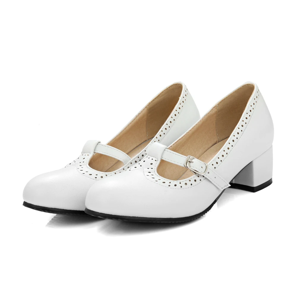 Lvabc Новинка; Лидер продаж туфли с бантами; женские туфли mary jane в стиле Лолиты Мэри Джейн на низком каблуке балетные туфли-лодочки; обувь с ремешком на щиколотке размера плюс US31-48