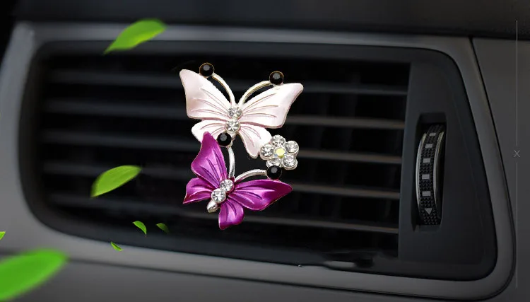 Бабочка воздушный зажим для освежителя автомобиля духи украшение кондиционера выход автомобиля-Стайлинг авто аксессуары аромат