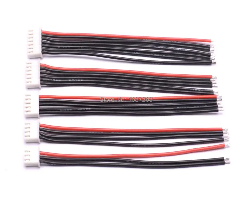 10 шт./лот см 100 мм RC Lipo зарядное устройство с разъемом 2s 3s 4s 5s 6s 22AWG кабель для IMAX B3