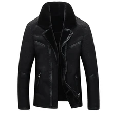 2016 neue ankunft winter-qualität warm Suede pelzmantel männer, freizeitjacke männer, dicken Liner mantel männer asiatische größe L-XXXXL