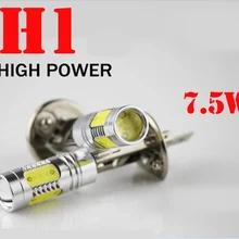 50 шт./лот H1 7,5 W 12 V автомобильный блок светодиодов высокого Мощность противотуманные автомобильные фары Бег лампа стайлинга автомобилей