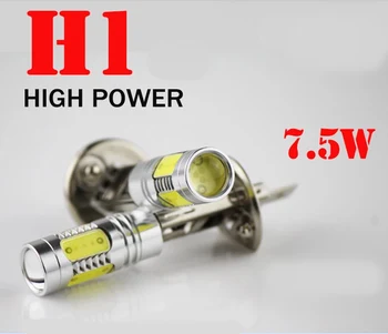 

50pcs/lot H1 7.5W 12V cob Car LED High Power auto Fog Bulb Lights running Lamp Car Styling