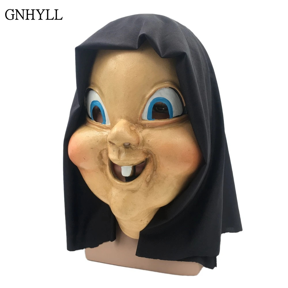GNHYLL 2018 Новый Забавный страшный латекс полная голова Хэллоуин косплей костюм маски реквизит вечерние для вечеринки фестиваль Карнавал