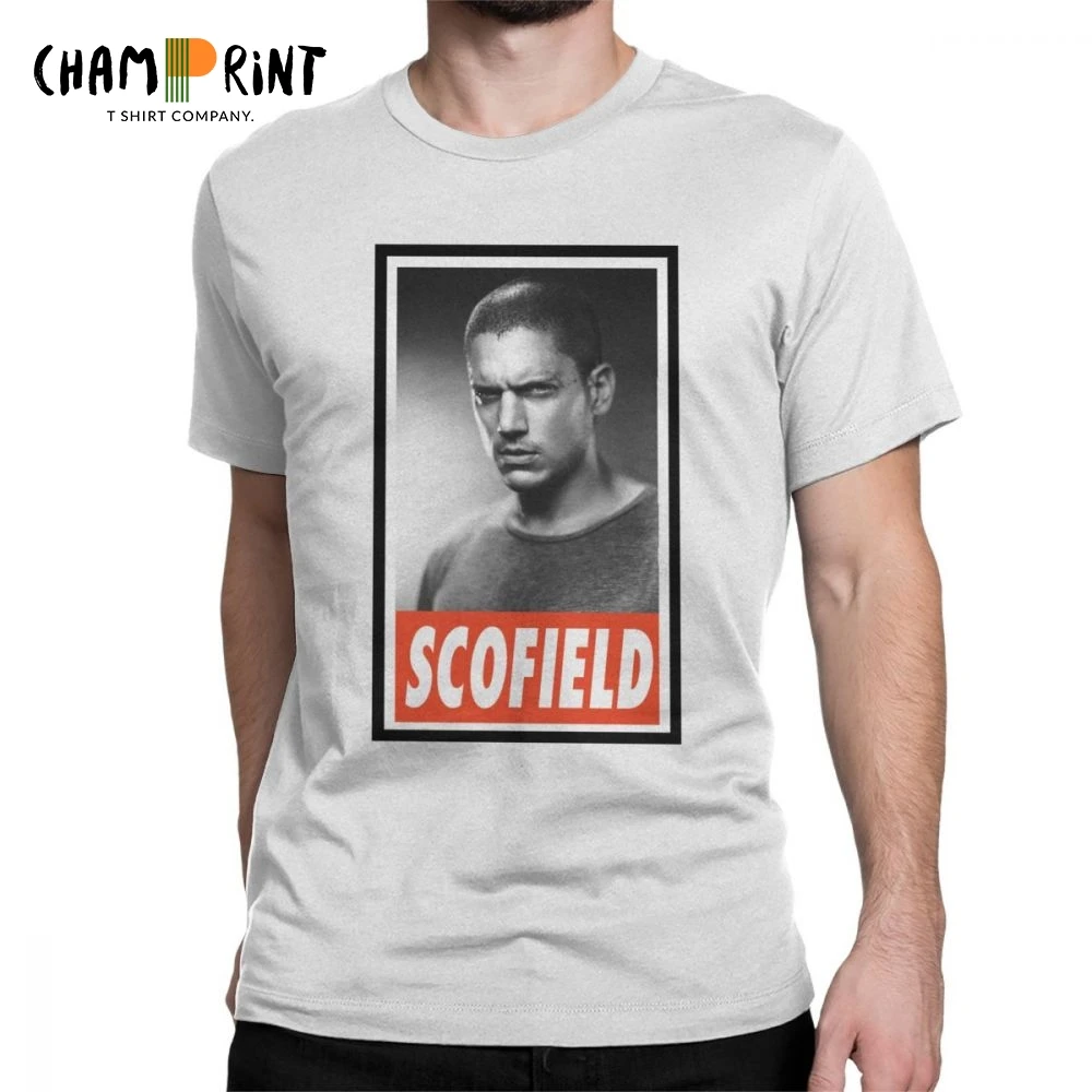 

Men PRISON BREAK Michael Scofield T Shirts Cotton Clothes Vintage Short Sleeve Round Collar Tees Printed T-Shirts