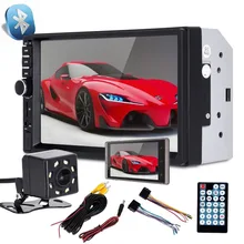 Kingslim Car Radio MP5 Player 7018B Touch Screen Mirror Link 7inch Multimedia Player USB 2din Car MP5 Player+Rear View Camera