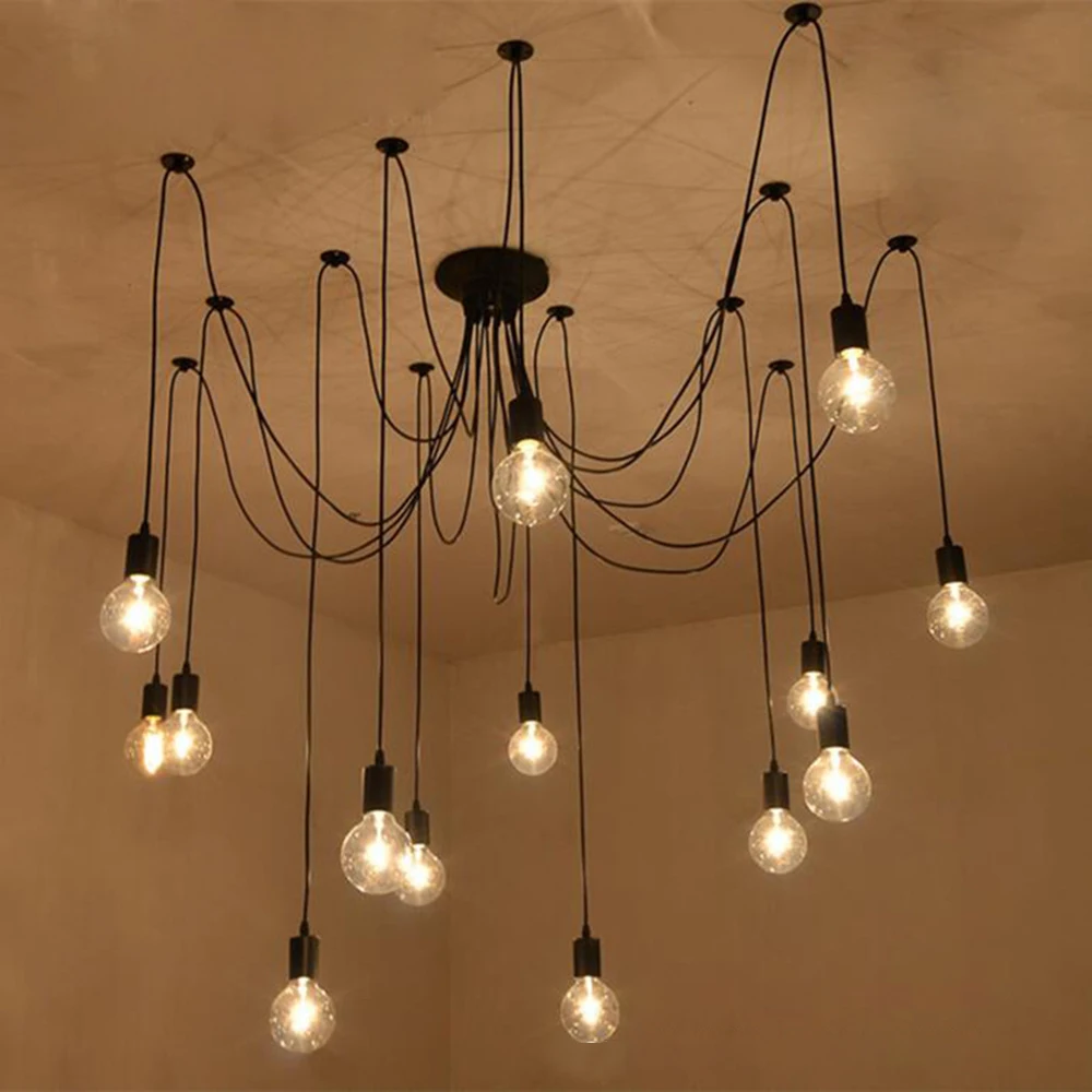 Modern Pendant Ceiling Lamps Edison Bulb Light Chandelier Lighting
