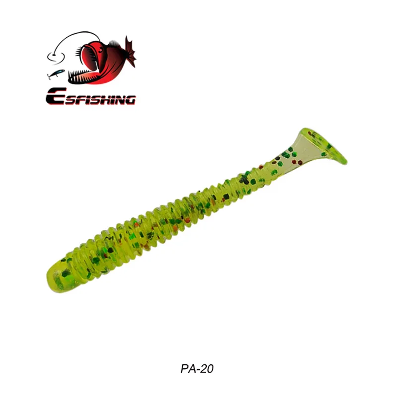 Esfishing RING SHAD 50 мм рыболовные приманки мягкие приманки приманка для форели Pesca Iscas искусственные снасти для рыбалки на карпа Спиннер приманки Flash - Цвет: PA20