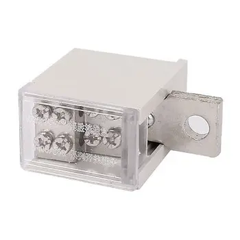 

200A One Inlet Four Outlet Wire Contact Pin Type Terminal Junction Box Free shipping