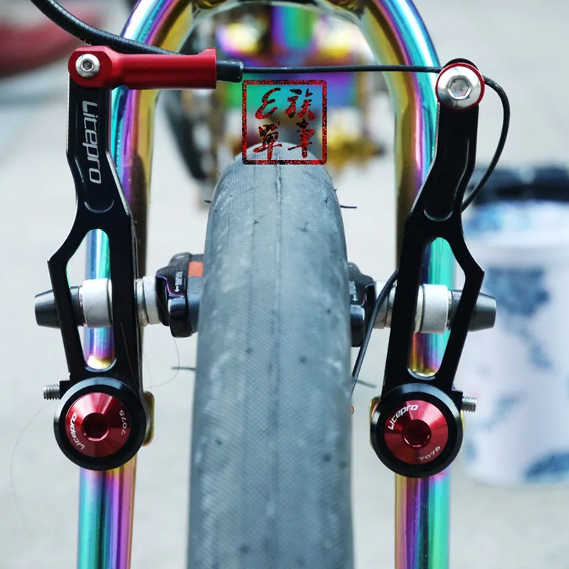 Litepro BMX fnhon 412 складной велосипед v тормоз CNC ультра светильник v Тормозной зажим Запчасти для велосипедов Аксессуары для велосипеда длинные руки короткий рычаг