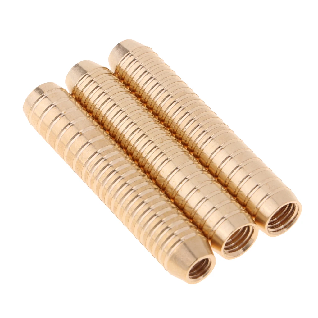 3pcs/Set Brass Dart Barrels Replacement 15 Gram for Soft/Steel Tip Darts Shaft Parts Accessories