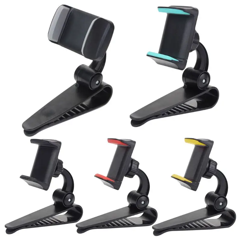

1pcs New Universal Angle Adjustable Sun Visor Clip Navigation Car Phone Holder Mount Support for Mobile Phones