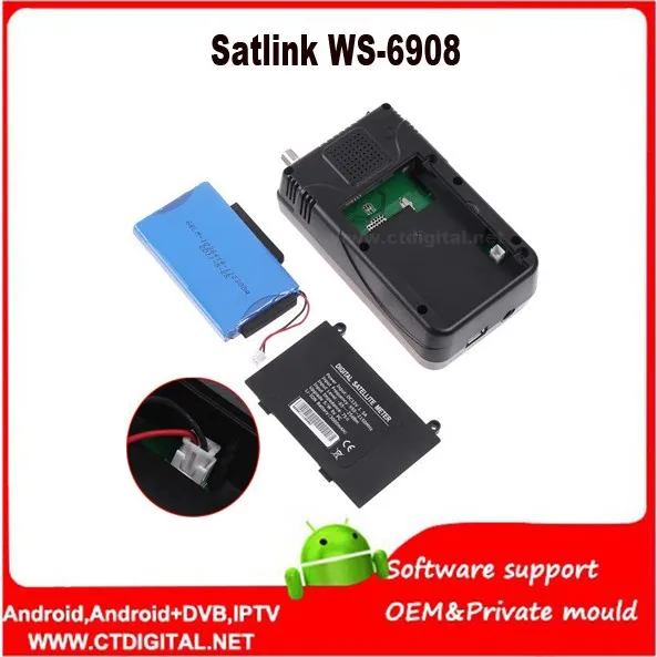 Satlink ws6908 [Подлинный] Satlink WS-6908 3," DVB-S FTA цифровой спутниковый измеритель спутниковый искатель ws 6908