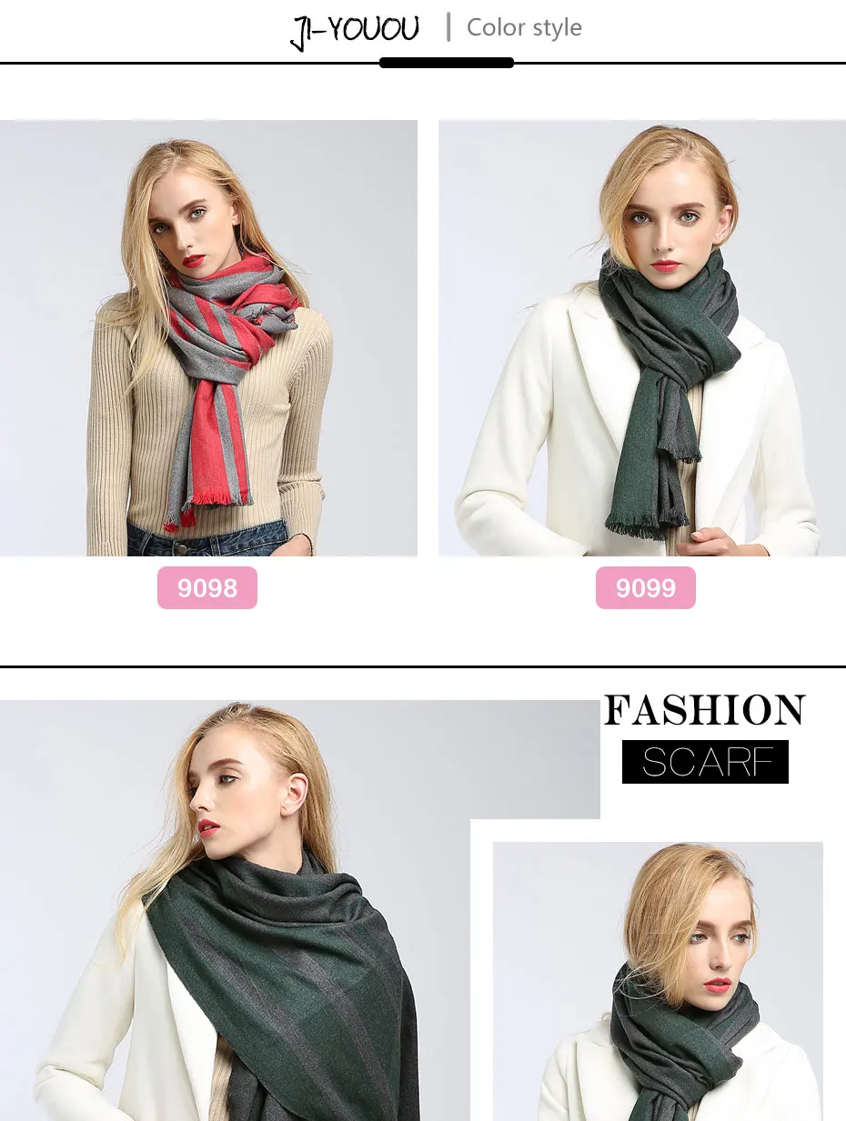 Женские шарфы для влюбленных, высокая мода, зимние зеленые женские шарфы, Саржевые пончо, накидки, теплые женские длинные вязаные шерстяные шарфы