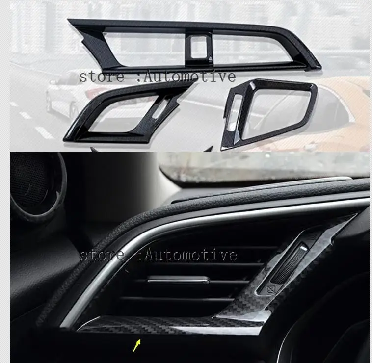 3 pcs Accessories For Honda Civic 2016 2017 2018 Front Side Air Conditioning AC Outlet Vent