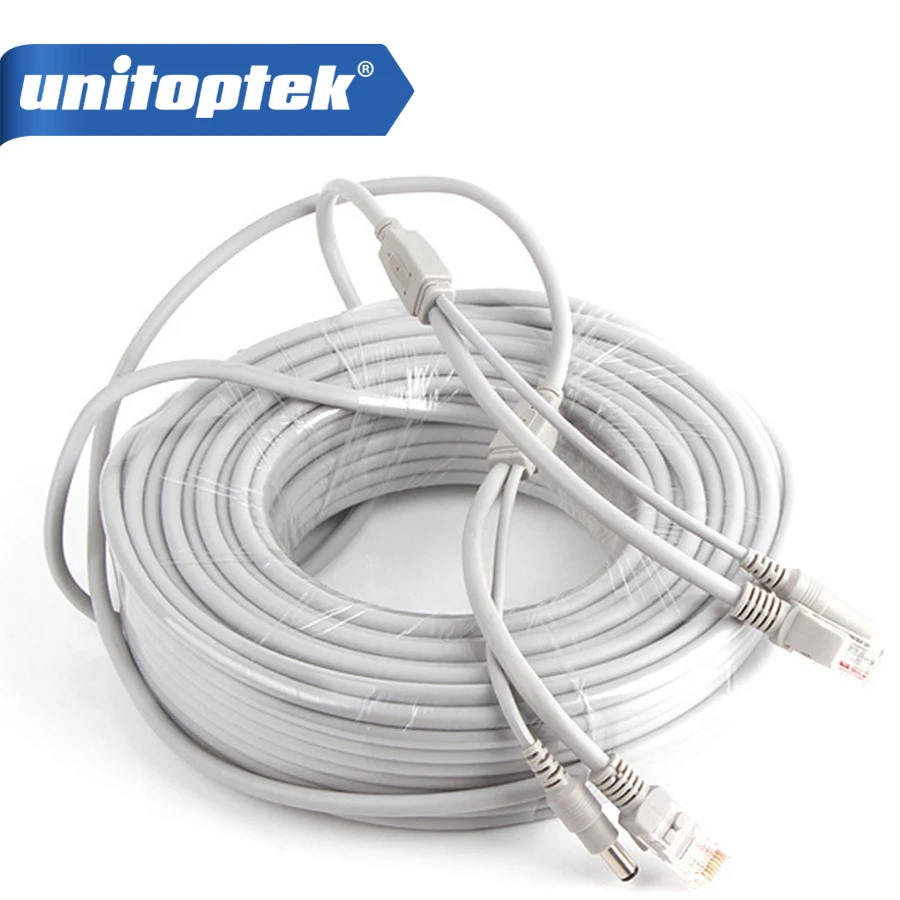 CCTV Network Lan Cable CAT5/CAT 5e 30M/100ft Cable RJ45 + DC