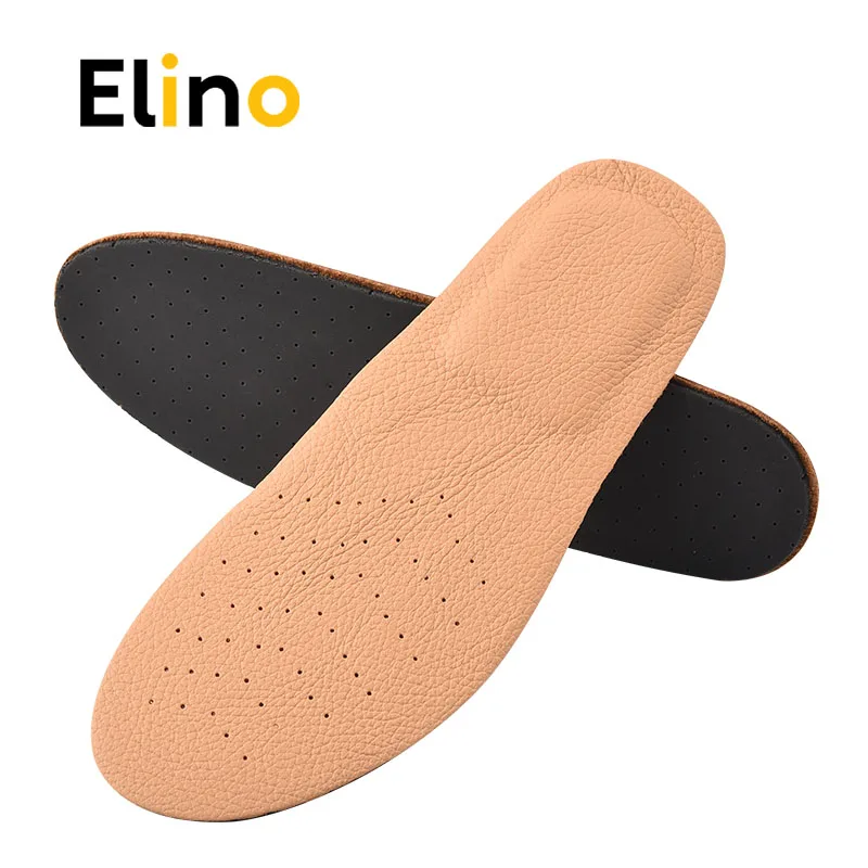 

Elino Breathable Leather Scholl Insoles Soft Latex Heel Cushion Insert Pads For Men Women Shoes Sole Spur Fasciitis Templates