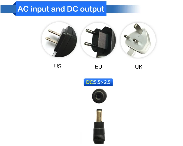 DC 12 V 1A адаптер питания 220 V до 12 V зарядное устройство питания универсальный переключатель ЕС США Великобритания штекер 220 V до 12 V линейный блок питания 12 V