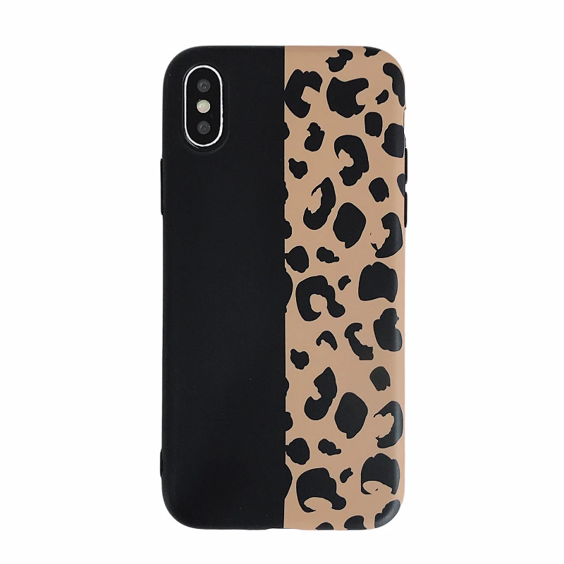 Fashion Colorful Leopard Print Phone Cases For iphoneXS Max iphoneXR iphoneX Luxury Soft Back Cover
