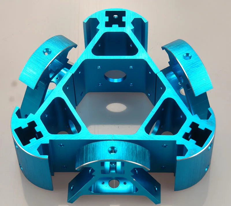 Perfil de Alumínio Todo o Metal Ângulo de Liga de Alumínio de Montagem Quadro para 2021 Reprap Kossel Canto Colorido Azul Laranja Ouro Vermelho Kit - Imagem 3