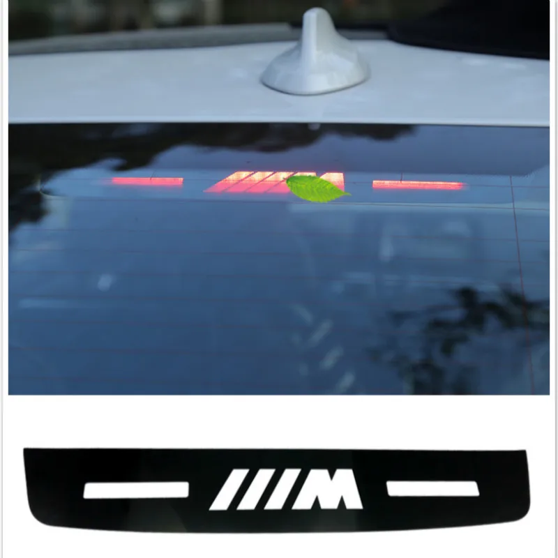 M Logo Car Styling font b Interior b font Brake Light Sticker Emblem For BMW 3