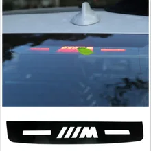 М логотип автомобиля Стайлинг интерьера стоп Стикеры Эмблема для BMW 3 5 7 серии E46 E90 E92 E93 F30 f35 F80 F31 F10 F01 F02 F03 F04