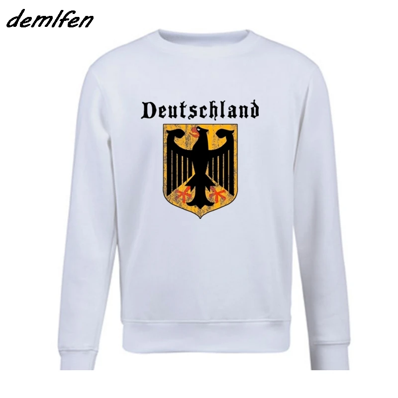 

Deutschland Flag Crest Germany Eagle Socceres Footballer Hoodie Men Fleece O-Neck Pullover Men Sweatshirt Coat Tops