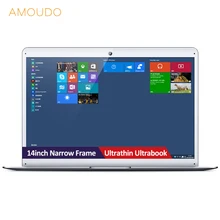 AMOUDO 14inch Narrow Frame Ultrathin Windows 10 System Intel Cherry Trail Atom Z8350 Quad Core Laptop Notebook Computer