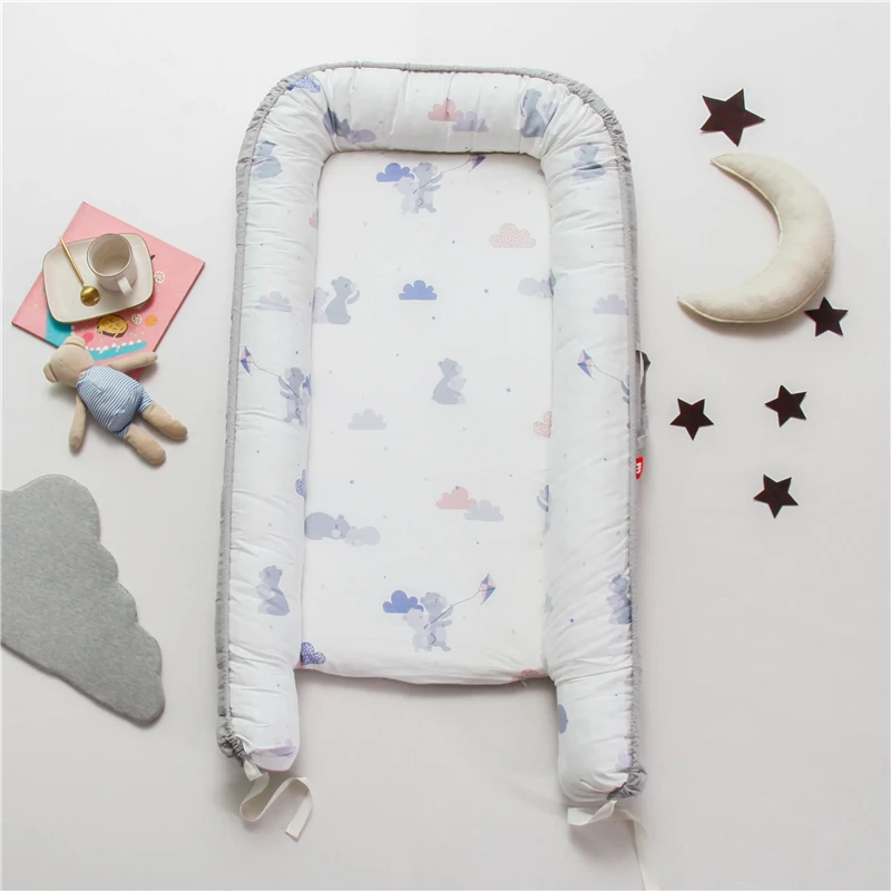 Portable Baby Nest Bed Crib Travel Newborns Cots Nursery Sleep Nest Infant Cradle Baby Bassinet Children's Bumper Crib