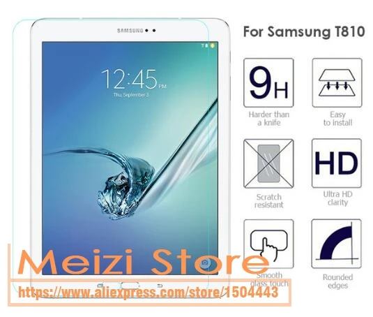 2 X стекло для Samsung Galaxy Tab S2 T810 T815 SM-T810 планшет Закаленное протектор экрана 2.5D 9H
