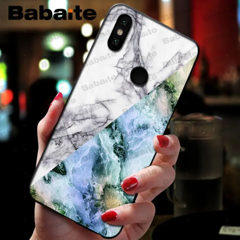 Fashion Geometric Splice Pattern Marble gold pink marble stone