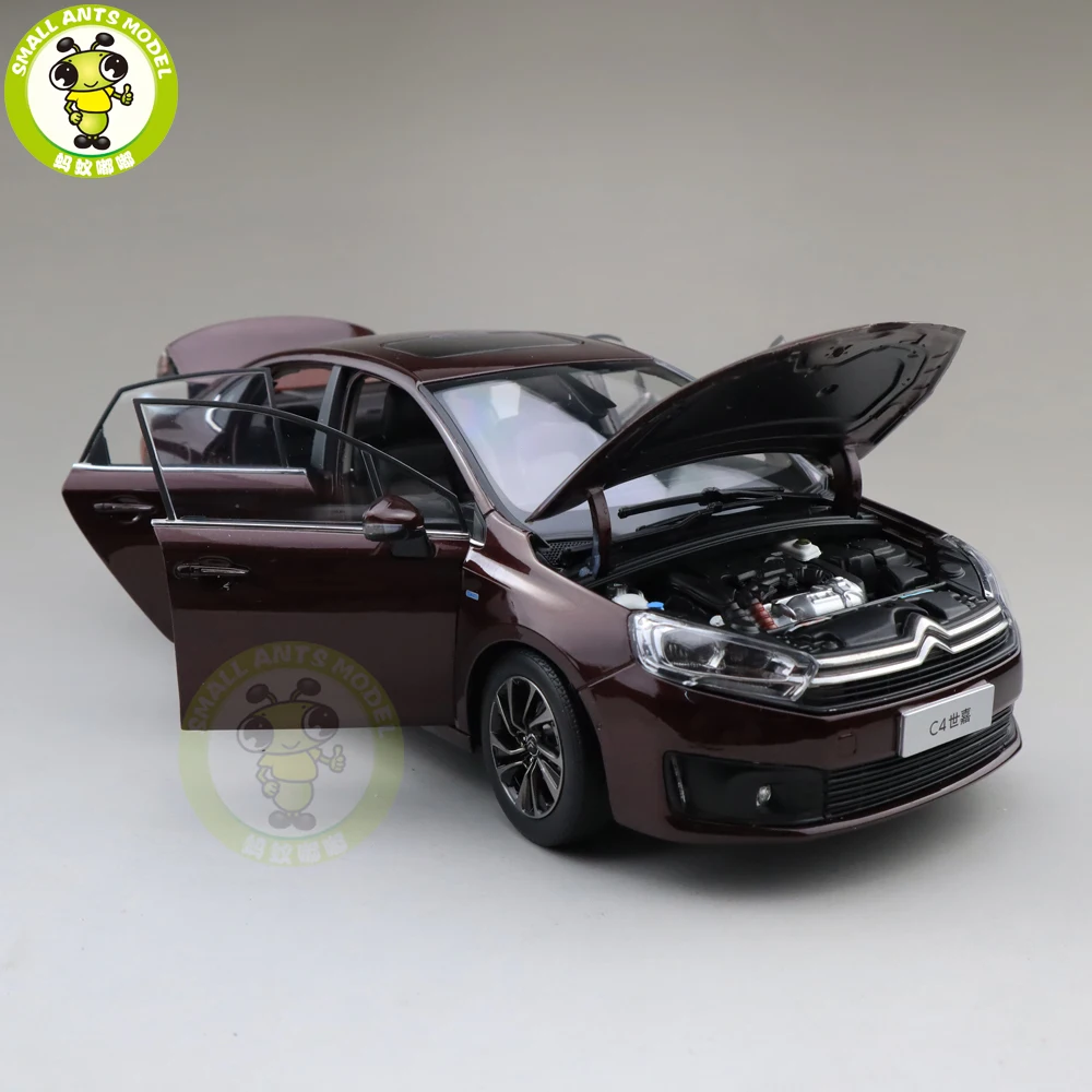 1/18 Citroen C4 C4L Diecast car model Toys Kids Boy Girl Birthday GIFTS Brown