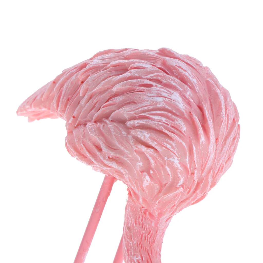 Смола фламинго скульптура птицы фигурка украшение статуи украшение дома животное Фламинго птицы статуя стенд