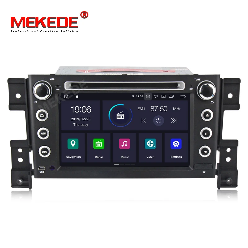 Автомобильный DVD плеер HD 2DIN DSP IPS Android 9 0 4G GPS 2 DIN для SUZUKI GRAND VITARA 2007 2013 радио стерео