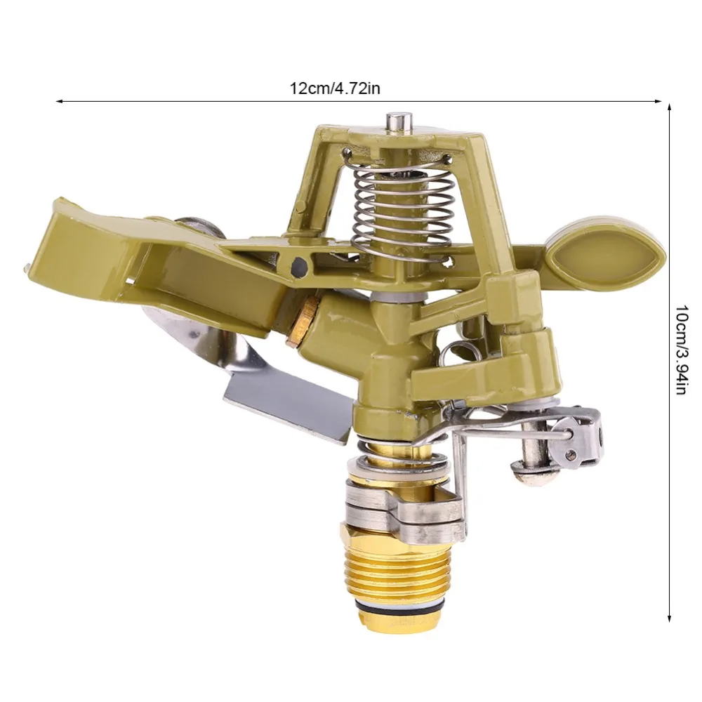 Садовые инструменты, опрыскиватель, спринклер из цинкового сплава, опрыскиватель для полива воды, спринклер для сада, двора, газона, 1/2 дюймов, садовые спринклеры
