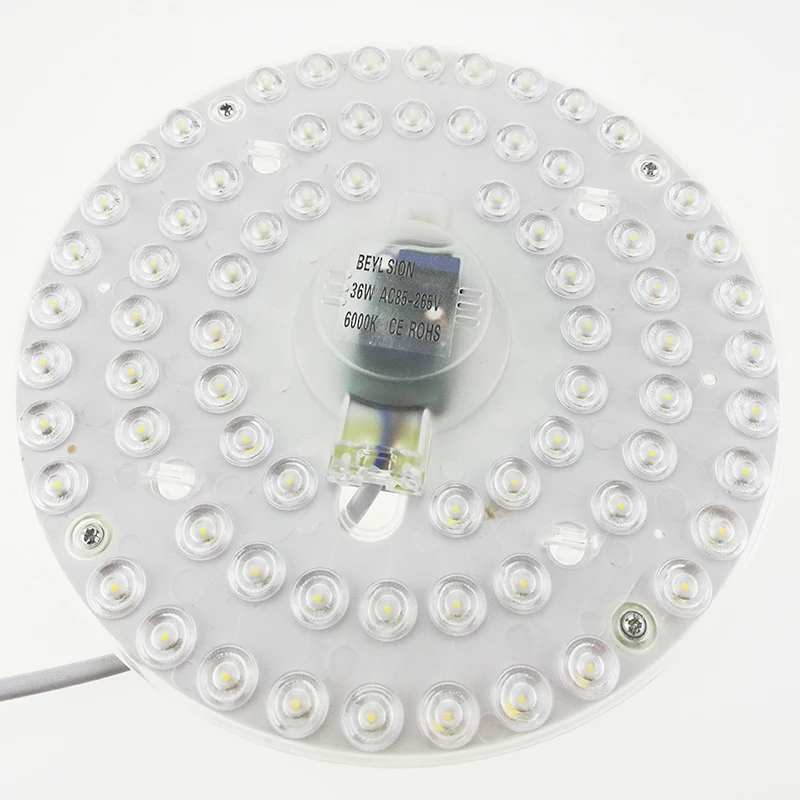 BEYLSION 36 Вт круглый 2835SMD светодиодный модуль потолочные лампы 110 В 220 в 85-265 в Диаметр: 210 мм холодный белый Светодиодные модули для дома спальни