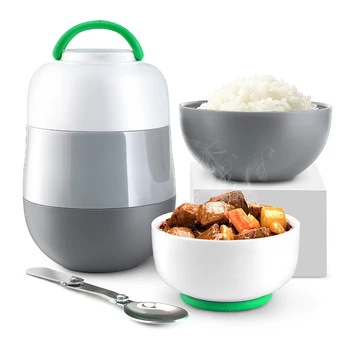 NEWYEARNEW Portable Thermo for Food Jar Stainless Steel Lunch Box Soup Thermal Food Container Warmer Thermos Heated Lunch Box