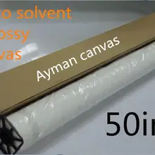 50in Глянцевая полиэфирная рулон холста для эко сольвентного принтера 220 г