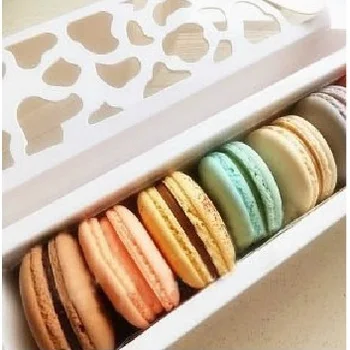 

White hollow Macaroon box chocolate candy box biscuit box baking tool