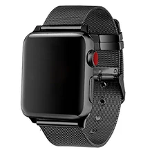 Нержавеющая сталь ремешок для наручных часов Apple Watch, 42 мм, 38 мм, версия 1/2/3, сменный металлический ремешок для наручных часов Ремешок