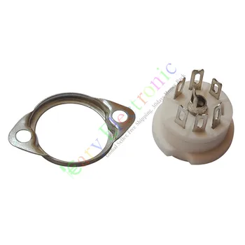 

Wholesale and retail 4pc 6pin Ceramic vacuum tube sockets valve HIFI audio amplifier DIY radio parts free shipping