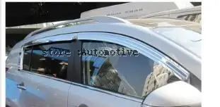 

Free shipping , 2010-2014 for Kia sportage R Chrome Sun visor/ Window visor (4 pcs)