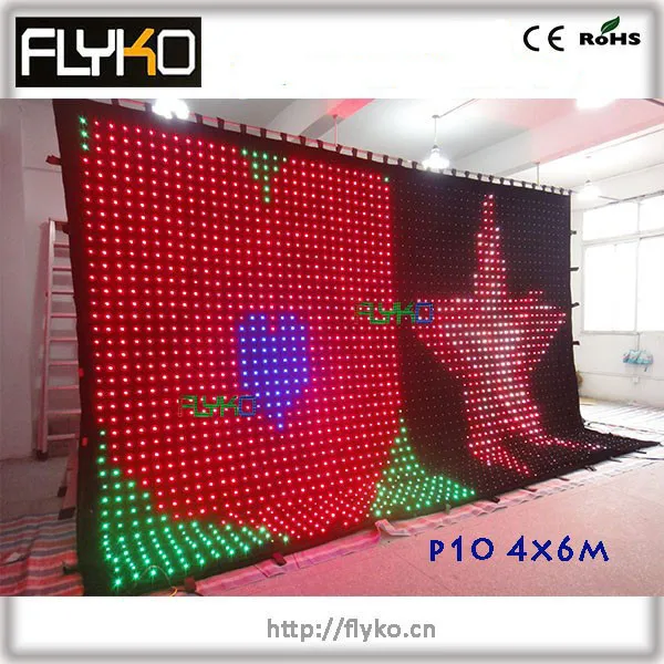 p10 led video curtain 12