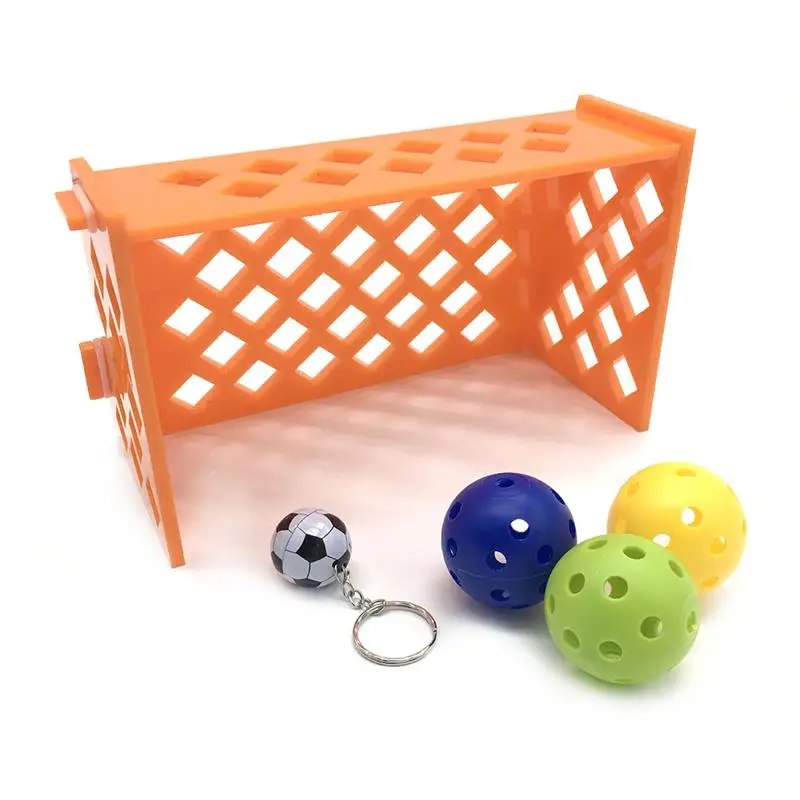 

Mini Football Field Parrot Training Toys Soccer Field Parrot Intelligence Training Toys (Random Color)