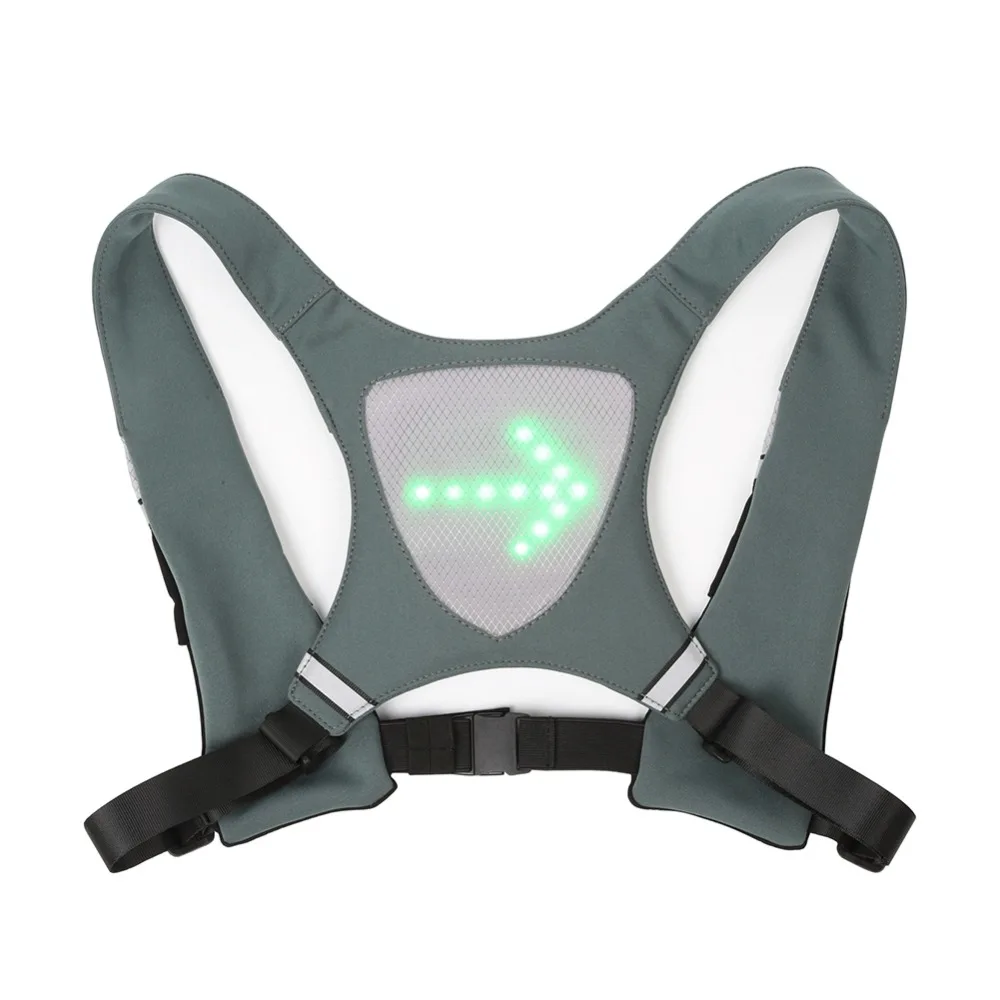 Night Cycling Bicycle Safety Vest LED Wireless Turn Signal Light Riding Guiding Get one for The Cyclist or Jogger You Want to Ke