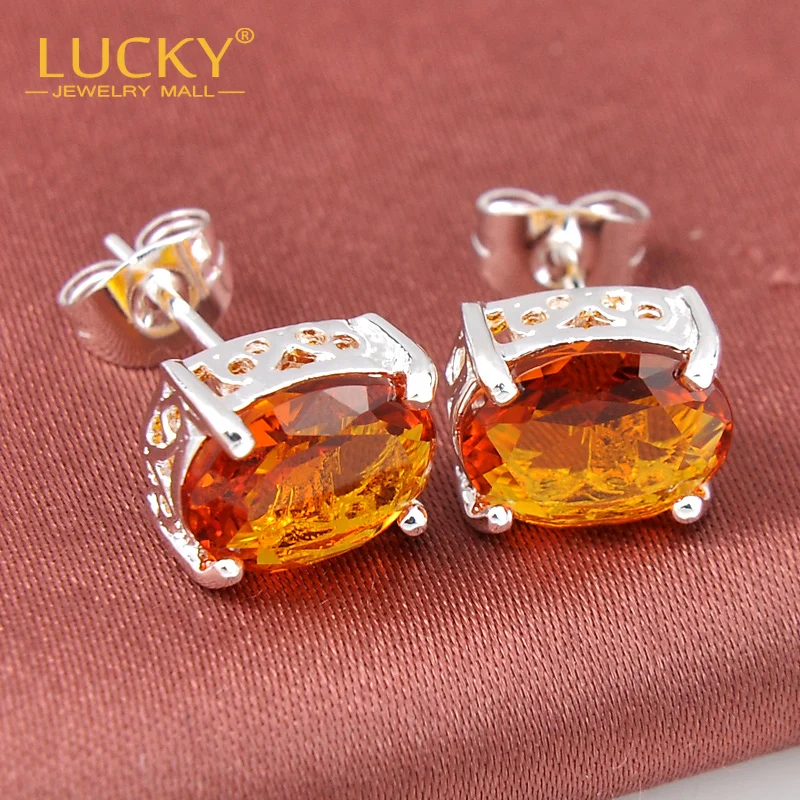 Free shipping Shiny Synthetic Crystal Stud earrings For Women Wedding