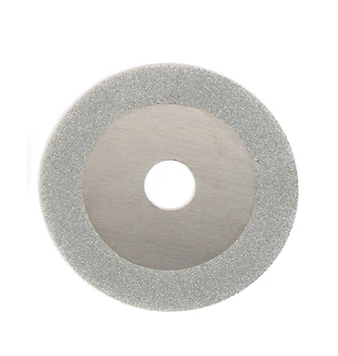 Dutoofree 100 мм Dremel аксессуары алмазный режущий диск с покрытием мини дисковая пила шлифовальный круг для роторного инструмента электроинструмент - Цвет: Sliver-Flat